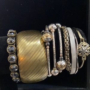 31.  Curated Preloved Stack of Seven Bracelets